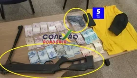 Bandidos assaltam posto de combustíveis com armas falsas em Espigão do Oeste