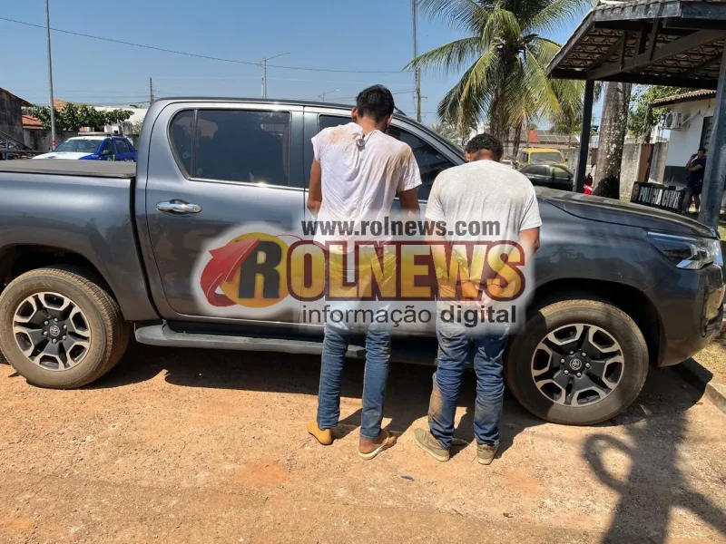 Polícia prende toda a quadrilha envolvida em roubo de caminhonete em Santa Luzia do Oeste