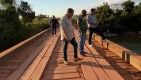 Prefeito Aldo Júlio acompanha início da construção de nova ponte de...