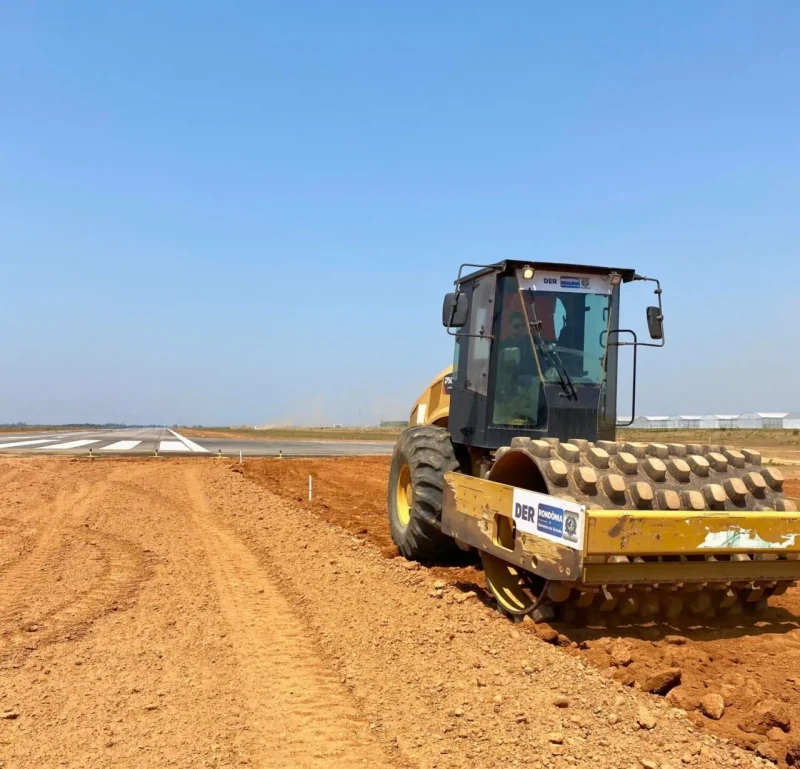 Aeroporto de Vilhena passa por obras de adequação para ampliar segurança em pousos e decolagens