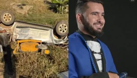 Engenheiro de Jaru morre em capotamento de caminhonete na BR-421 em Monte Negro