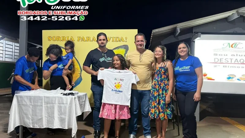 Foto 2 da matéria: Escola Maria Comandolli Lira realiza projeto “Aluno Destaque 2025” em parceria com a Top Art Uniformes