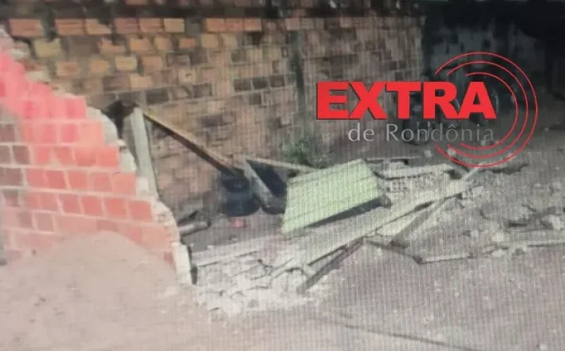 Ex-marido invade casa com caminhão e ameaça matar atual namorado da ex em Vilhena