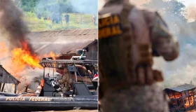 Garimpo no rio Madeira: PF destrói 138 embarcações em apenas cinco dias em...
