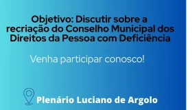 Convite à População para Audiência Pública para discutir sobre a...