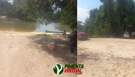 Homem desaparece no Rio Melgaço, em Pimenta Bueno, após tentar salvar família
