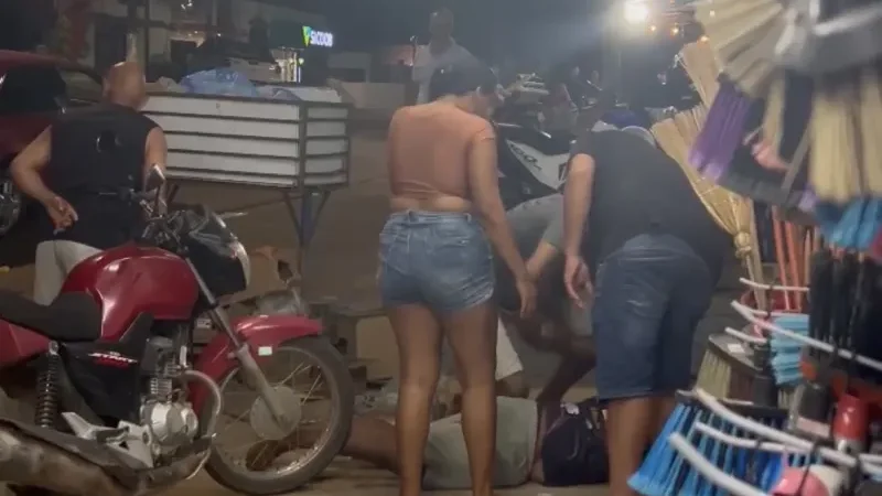 Foto 1 da matéria: Homem fica ferido após briga em distribuidora de bebidas em Santa Luzia d’Oeste