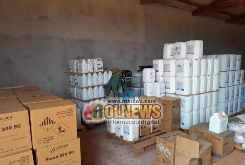 IBAMA e Polícia Ambiental autuam fazenda em Parecis por armazenar agrotóxicos vencidos há mais de sete anos
