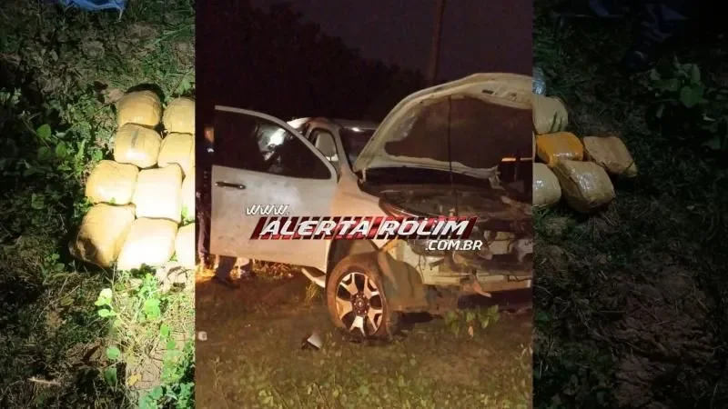 Foto 5 da matéria: Morador de Rolim de Moura é preso com mais de 20 quilos de drogas após capotar caminhonete na RO-010