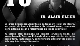 Nota de falecimento do senhor Alair Eller