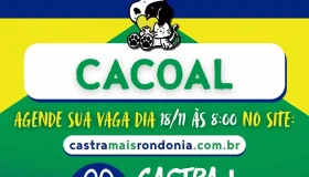 Castra + atende cães e gatos gratuitamente em Cacoal