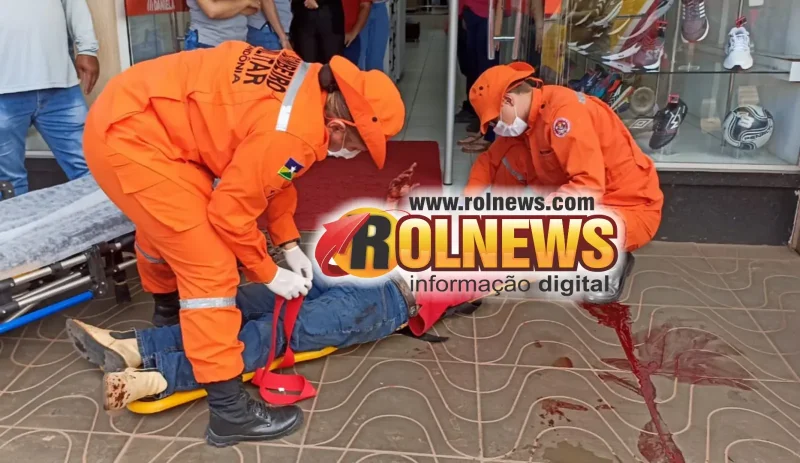 Homem agredido a pauladas foge da UPA de Rolim de Moura antes de ser transferido para Cacoal