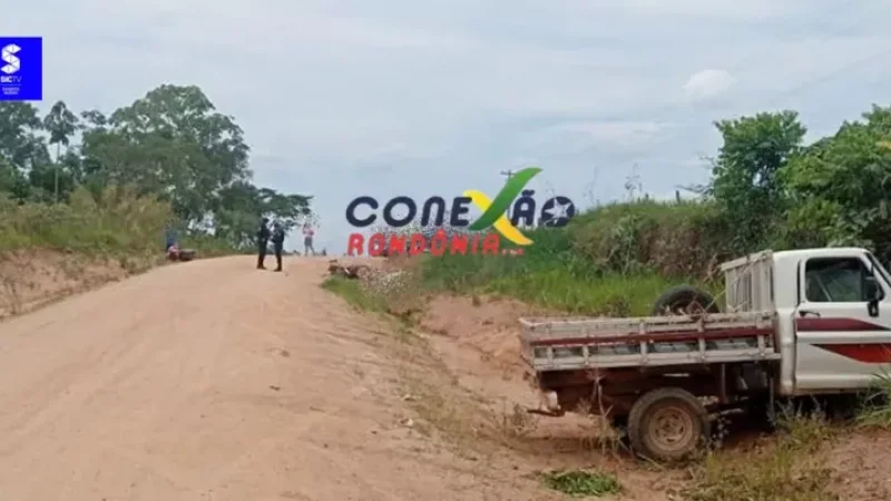Foto 1 da matéria: Jovem de 25 anos morre em colisão entre motocicleta e caminhonete em Cacoal
