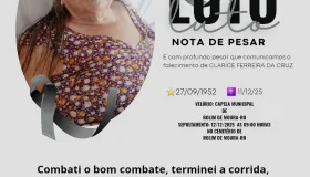Nota de Pesar: Clarice Ferreira da Cruz