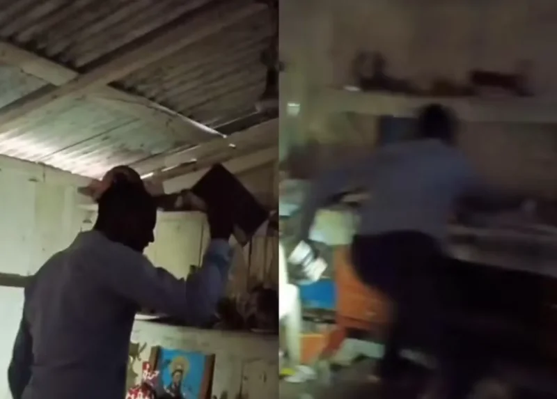 VÍDEO: Pastor invade centro de umbanda e destrói objetos sagrados em São Francisco do Guaporé