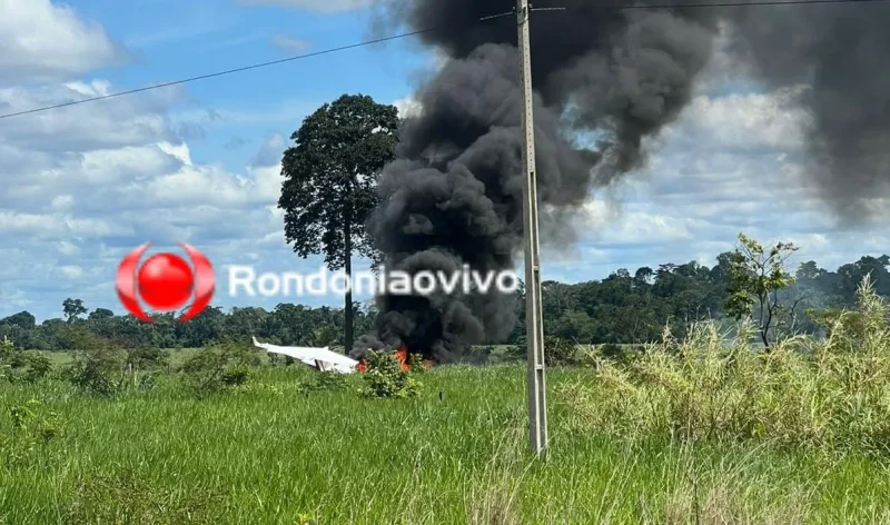 Avião com políticos de Rondônia cai em distrito de Porto Velho