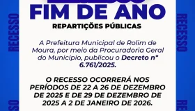 Prefeitura de Rolim de Moura decreta recesso nas repartições públicas entre...