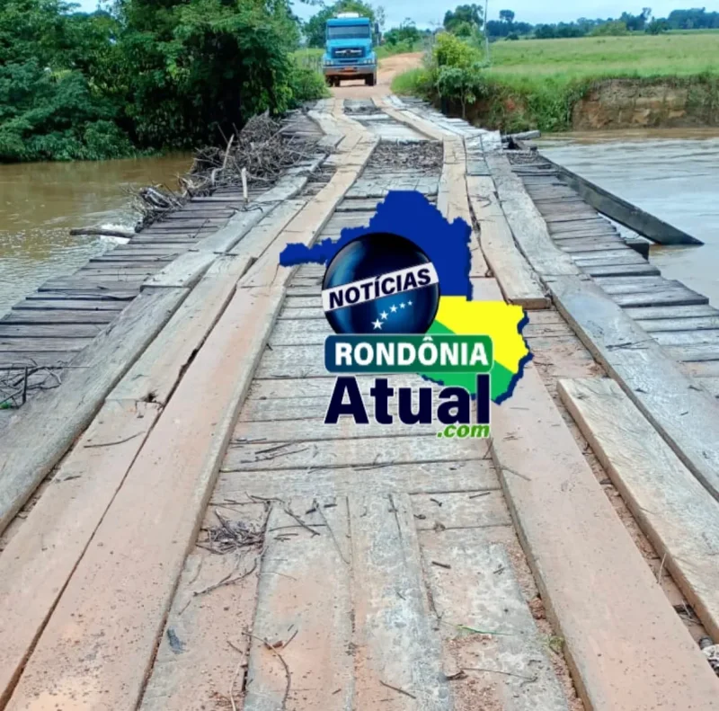 Idoso é levado pela correnteza durante limpeza emergencial na ponte da Linha 90, em Ji-Paraná