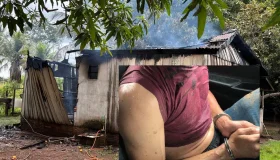 Populares detêm e entregam à polícia homem suspeito de incendiar...