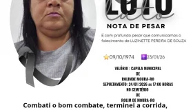 Nota de pesar: Luzinette Pereira de Souza