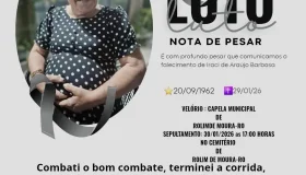 Nota de pesar: Iraci de Araújo Barbosa