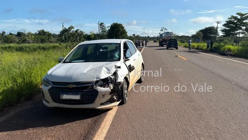 Foto 1 da matéria: Fatalidade: idoso morre em acidente na BR 429 ao sair de casa para visitar esposa hospitalizada em Alvorada do Oeste