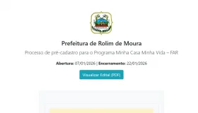 Inscrições do Minha Casa Minha Vida começam hoje em Rolim de Moura