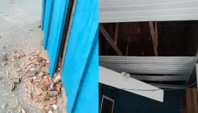 Raio cai dentro de casa e destrói móveis em Jaru