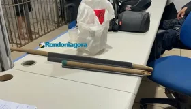 Criminoso espanca mulher com cabo de rodo e ainda tenta agredir policiais, em...