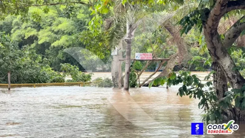 Fortes chuvas elevam nível do rio Machado e acendem alerta para alagamentos em Cacoal