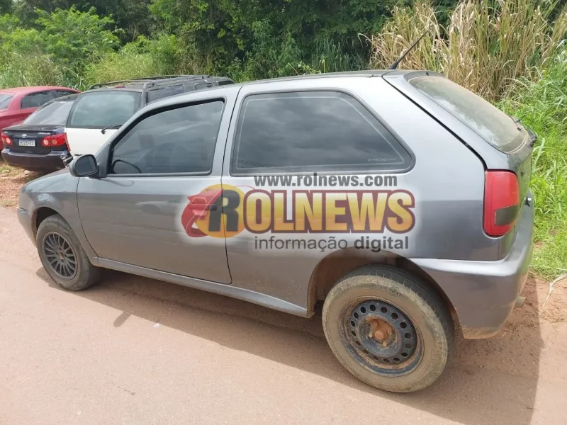 Fuga, invasão de casa e cerco policial: carro furtado em Santa Luzia é recuperado e suspeito preso em Cacoal