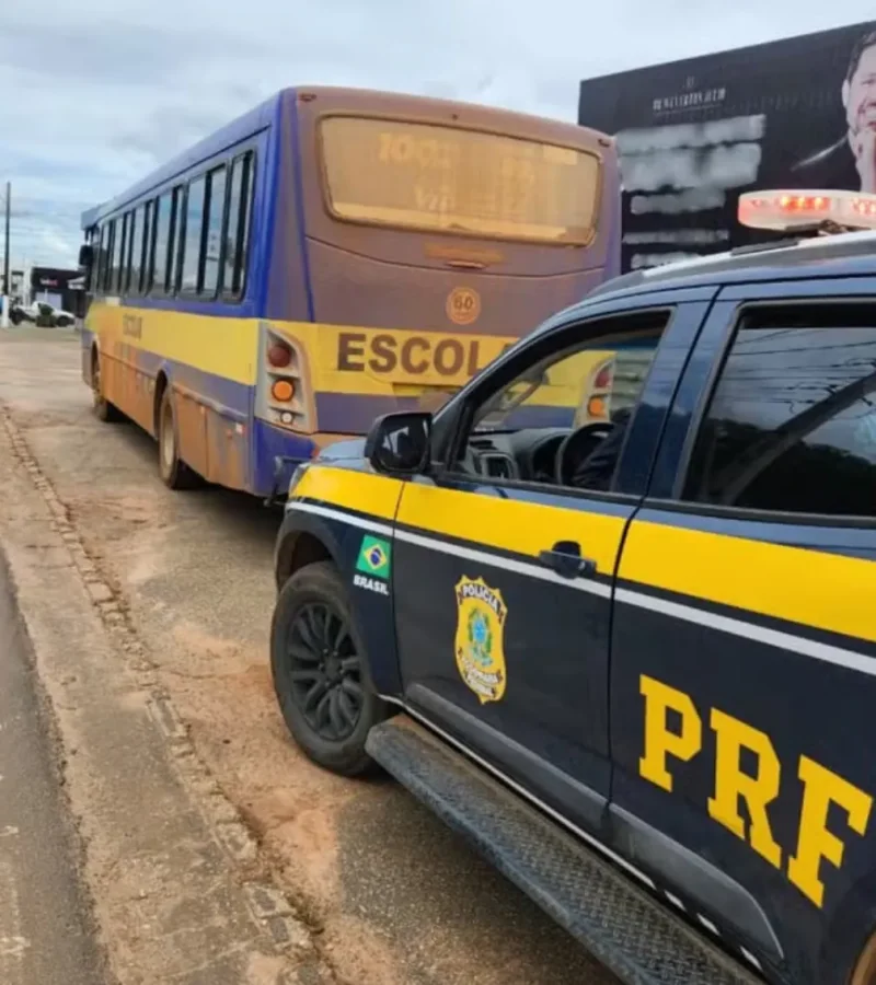 Motorista que abandonou crianças em ônibus escolar para fugir da polícia é afastado em Vilhena