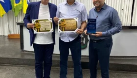 Prefeito Aldo Júlio é homenageado durante entrega do Troféu Fenacom em Rolim...