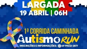 Cacoal sedia 1ª Corrida Autismo Run com apoio de Cirone Deiró