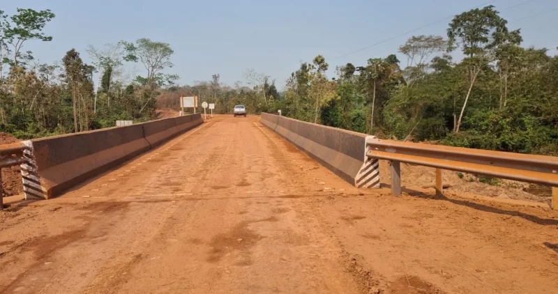 Empresa divulga nota de esclarecimento sobre reforço da ponte na RO-490 após interdição na região de Alto Alegre dos Parecis