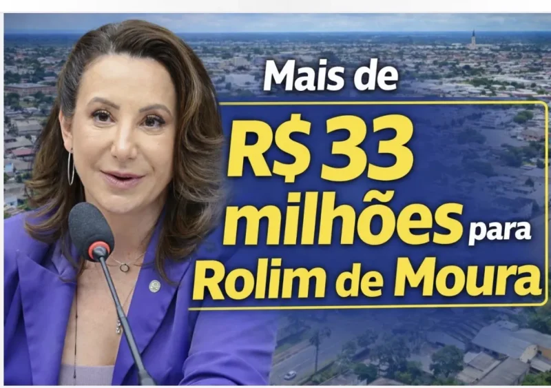 Mais de R$ 33 milhões para Rolim de Moura: legado de Jaqueline Cassol segue presente no município