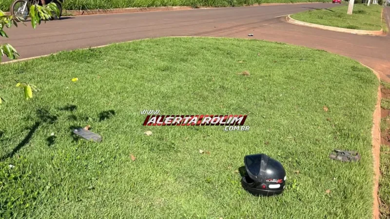 Foto 2 da matéria: Motorista foge após colisão na Avenida 25 de Agosto e deixa motociclista ferido em Rolim de Moura