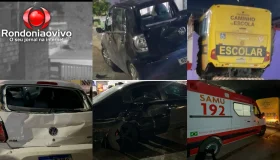Ônibus desgovernado desce ladeira sozinho, bate em carros e invade casa em...