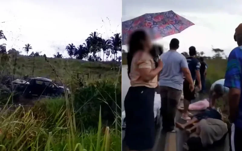 Tragédia na BR-364: criança e jovem morrem em capotamento próximo a Extrema