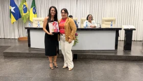 Vereadora Janete Lins, homenageia Sargento Abgail Feitosa em reconhecimento sua...
