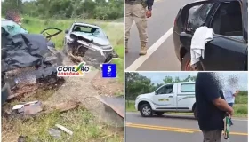 Colisão frontal deixa vítima fatal na BR-364 em Pimenta Bueno