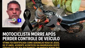 Homem de 57 anos perde a vida após queda de moto na RO-010 em Pimenta Bueno