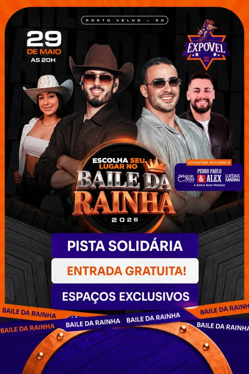 Luccas Maran e Déborah Alves se apresentam em Porto Velho ao lado de Pedro Paulo & Alex