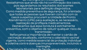 Nota da Secretaria de saúde de Rolim de Moura sobre casos suspeitos de...