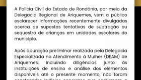 Polícia Civil esclarece boatos sobre supostas tentativas de sequestro de...