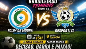 Rolim de Moura enfrenta Desportivo Itapuense no Biancão pela última rodada da...