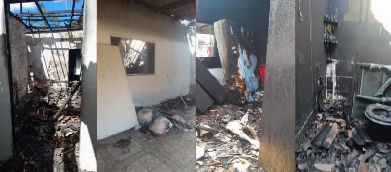 Surpresa de Dia dos Namorados termina em incêndio que destruiu residência em Porto Velho