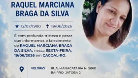 Nota de pesar: Raquel Marciana Braga da Silva