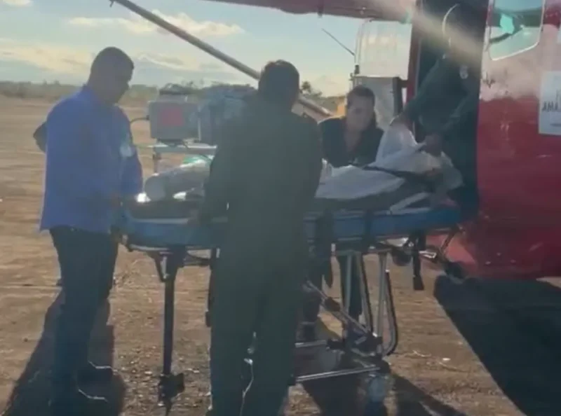 Criança é transferida de helicóptero para Porto Velho após engasgar com ovo de codorna em Guajará-Mirim
