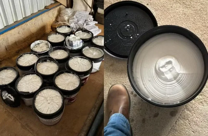 Justiça de Rondônia condena homem transportar cocaína escondida em baldes de massa corrida
